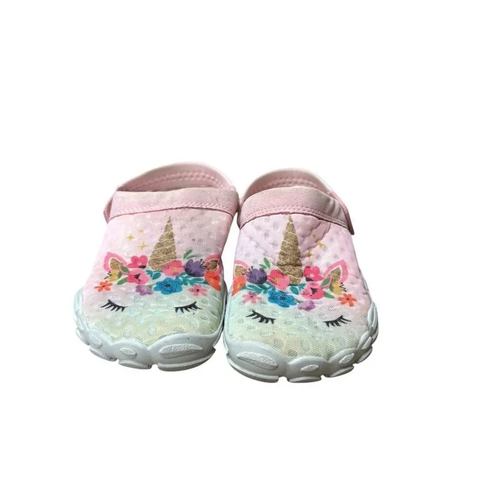L-RUN Kids Quick Dry Athletic Sandals Pool Swim Water Shoes Beach Clog sz 29/12